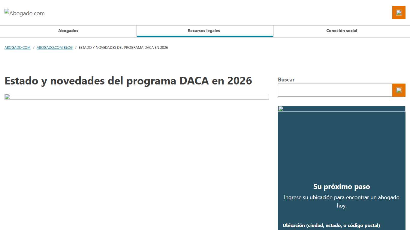 Estado y novedades del programa DACA en 2026 - Abogado